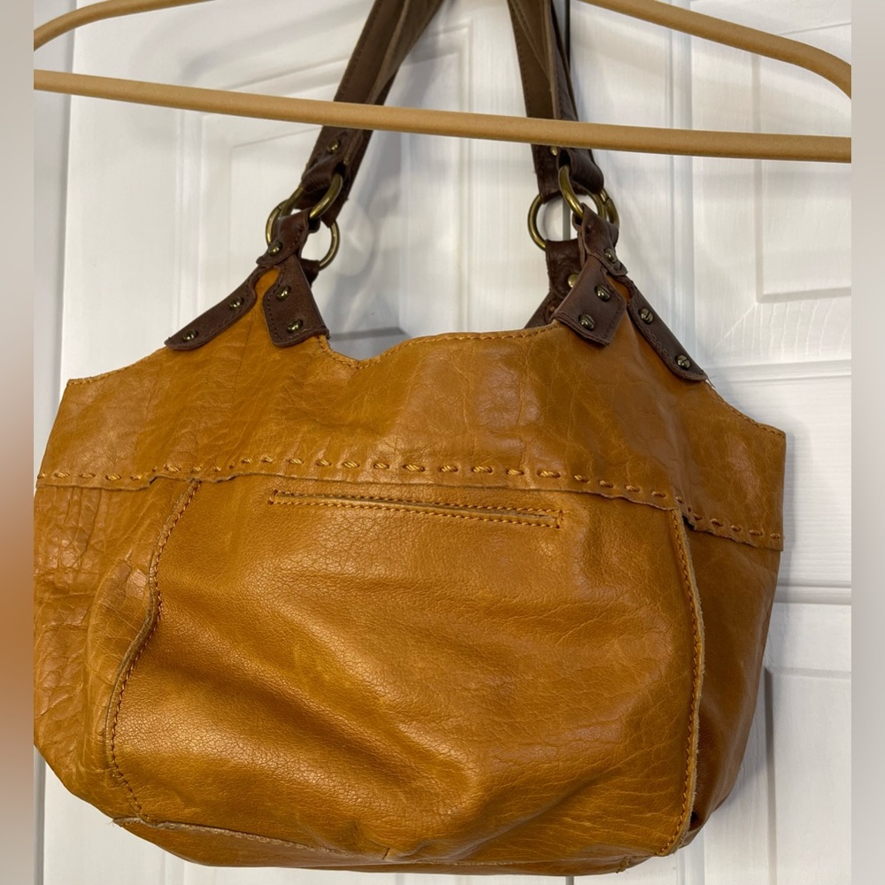 The Sak Shoulder Leather Purse Brown - Picture 5 of 5